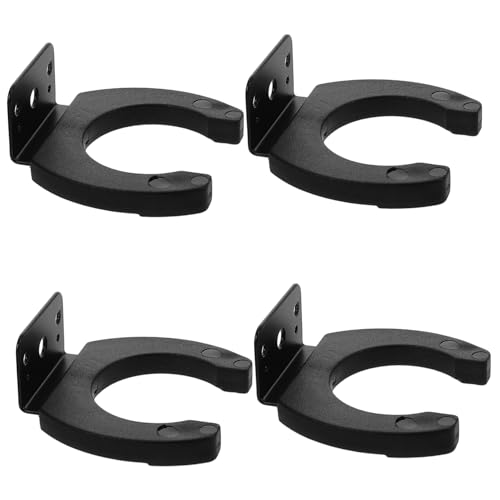 SUPVOX 4 Pack Metal Wall Mount Mic Holders Microphone Hangers Wall Brackets Mic Hooks Hanger for Home Hotel Ktv Radio