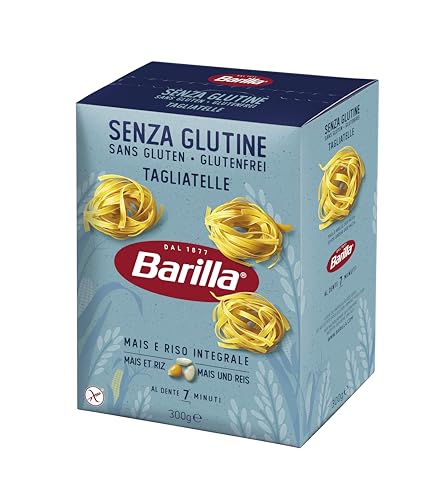 Barilla Pasta Glutenfreie Tagliatelle aus köstlichem Mais und Reis – perfekt für Menschen mit Zöliakie oder Glutenunverträglichkeit 300 g