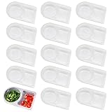 15 StüCk Zweikammer GewüRzbehäLter, Take-Out Gewürzbox, 2-Fach Meal Prep Box GewüRzbehäLter, 60ml+70ml Kleine Dosen FüR SoßEn, Dips, GewüRze, Mini-TiefküHldose, Aufbewahrungsdosen Mit Deckel