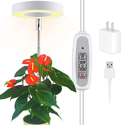 gazechimp Grow Light, Full Spectrum LED Plant Light for Indoor Plants, altura ajustável crescente lâ