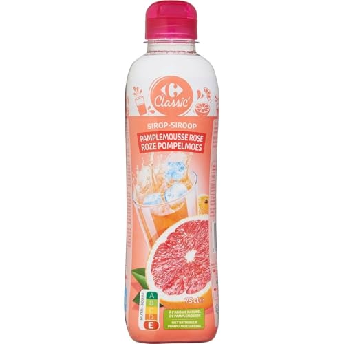 Sirop pamplemousse rose idéal pour vos diabolos frais et cocktails d'été en lot de 3