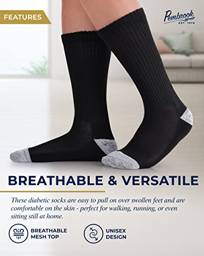 Pembrook Diabetic Socks For Men And Women - Non Binding Socks Women | Neuropathy Socks For Men And Neuropathy Socks For Women | Edema Socks For Diabetics Women | Diabetic Socks Women #TOP3