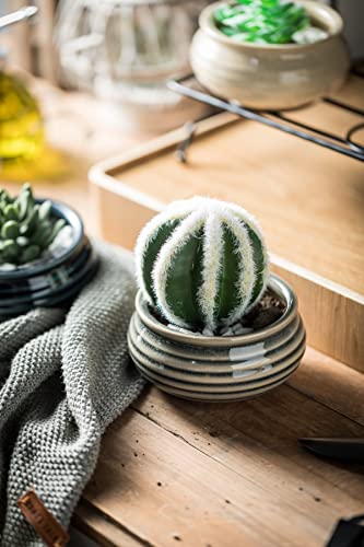 Succulent Pots With Stand Holder Modern Decorative Ceramic Flower Planter Plant Pot 3Pcs Home Office Desk Garden Mini Cactus Pot Indoor Decoration For Plant Lovers Unique Gifts Ideas For Mom Men #TOP3