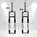 LYYCX AuroraXQ 15x100mm Thru Axle 26/27.5/29 Inch Mountain Bike Forks 160mm Travel, 1-1/8