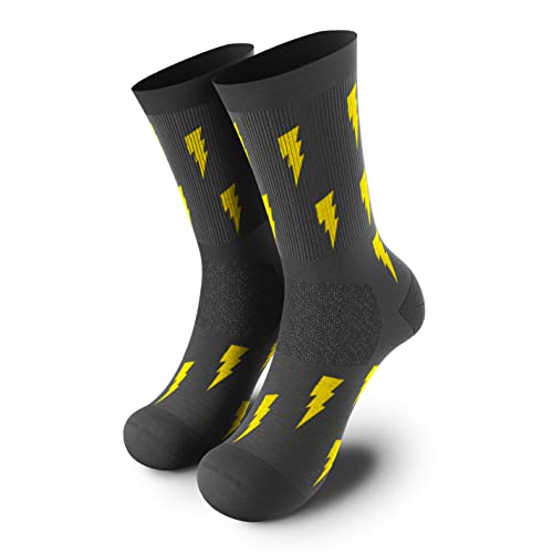 HappyTraining Calcetines Deportivos 100% Técnicos Flash Talla L, transpirables, termorreguladores,...