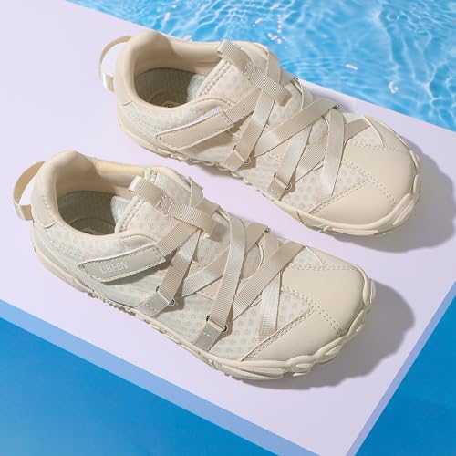 Image of UBFEN Kids Barefoot Shoes Zero Drop Wide Toe Box Sneakers for Boys Girls | Hook&Loop, Lightweight, Breathable, Suitable for Hiking, Walking, Tennis, Running, Daily Wear, Toddler, Little Kid, Big Kid