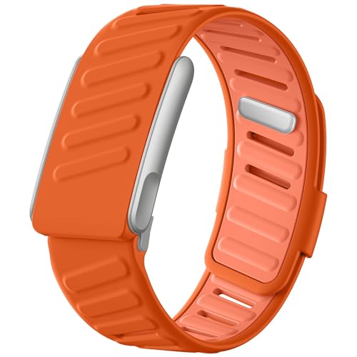 Image of VEMIGON Silicone Sport Band Compatible with Whoop 5.0 One /Peak, Life /MG, Breathable, Adjustable Waterproof Replacement Wristband Strap with Stainless Steel Frame Connector, NOT for Gen 4.0(Band only)