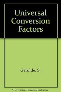 Hardcover Handbook of Universal Conversion Factors Book