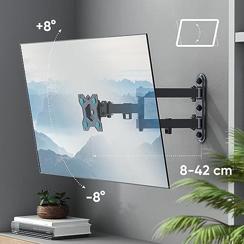 ONKRON Full Motion TV Wall Mount for 10-35 Inch TVs & Screens, PC Monitor Wall Mount up to 20 kg - Image 4