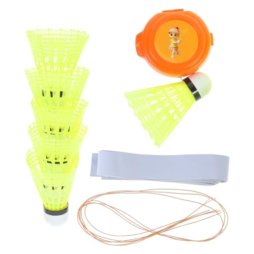 HOUDERCO 調節可能な伸縮コード付きバドントレーナー 軽量ポータブルバドン練習器具 初心者からプロ対応 室内外用スキルアップ補助器具