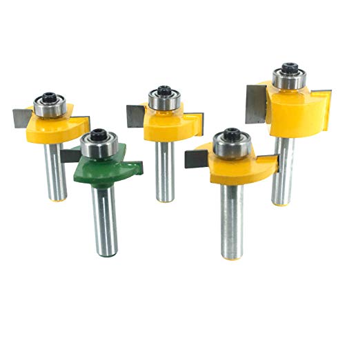 Fraise à Rainurer En T Pour Bois - 8 Mm, 4 Lames, Acier Renforcé - Pour Tiroirs Et Assemblages