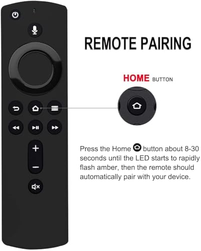 Image of QsmQam Remote Compatible with Amazon Alexa Voice Fire Stick Tv Stick 2nd Generation (Black) (2nd GEN Fire Stick Remote) Original