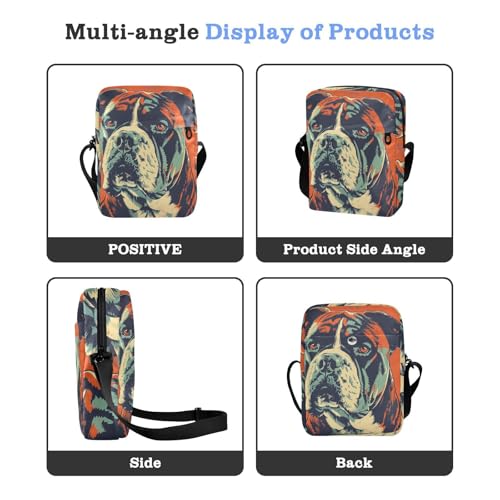 KLL Dog Orange small messenger bag for men Vegan Leather Small Crossbody Bag Women Casual Woman Handbag Shoulder Strap4