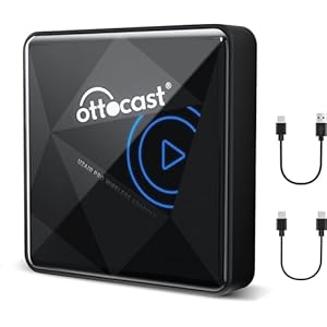 OTTOCAST Draadloze Carplay-adapter voor iPhone, draadloze Carplay dongle voor iOS Plug Play automatische verbinding draadloos compatibel met in de fabriek bekabelde carplay-voertuigen