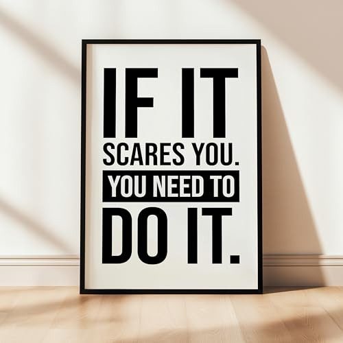 Image of COLOSSAL ART HOUSE Just Try Motivational Wall Frames for Living Room, Dining & Bedroom Wall Decoration - (13x17 Inch, Quote Frame) (IF IT)