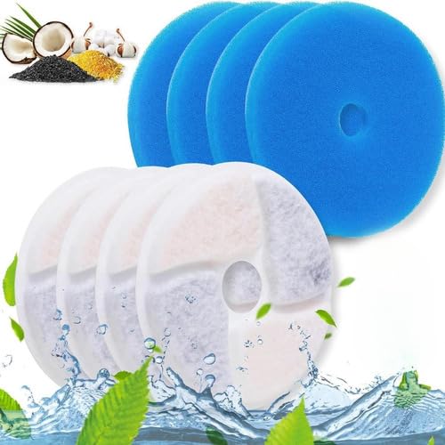 Filtros Refil de Fonte de Água para Gatos Removíveis Círculo Reutilizável Filtro de Carbono Filtro d
