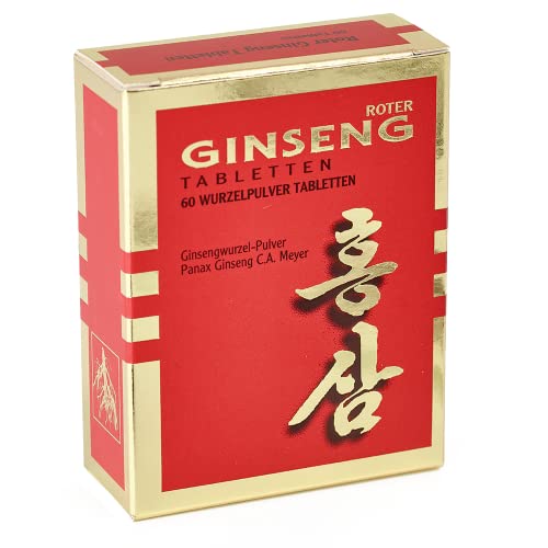 Ginseng Rojo Coreano Puro - 60 Comprimidos ; raíz de 6 años Cover