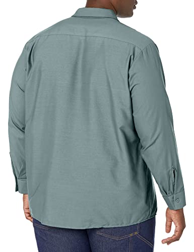 Image of Red Kap Men's Long Sleeve Industrial Work Shirt | Moisture Wicking Button Up, Wrinkle Resistance Fights Fading & Stains