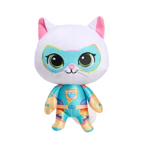 Disney Junior SuperKitties Su-Purr Charged 6.5-inch Small Bitsy Plush Stuffed Animal, Bitsy, Kitten, Kids Toys for Ages 2 Up by Just Play