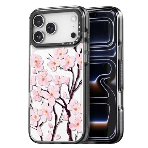 Coque iPhone Pro Max antichoc fleurs de cerisier protection 2m durable Rosarnnah 17BS