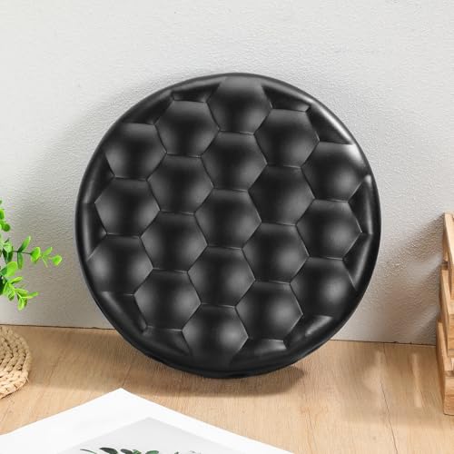 Assise de tabouret ronde ergonomique ondulée et confortable en PU