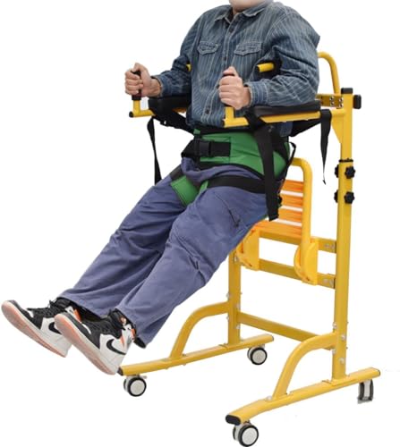 Bipedestador para Adultos, Altura Ajustable y Bipedestador Portátil, Bipedestador para Rehabilitación de Hemiplejia, Andador Rodante para Adultos, Mayores
