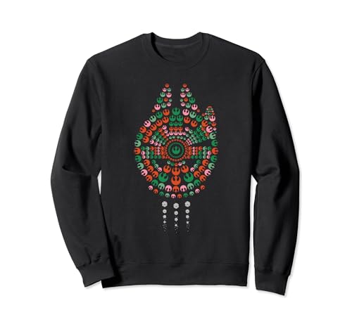 Star Wars Holiday Christmas Rebel Symbols Millennium Falcon Sweatshirt