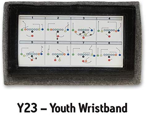 Image of Y23 - Football Wristbands - Wrist Coach - QB Wristband - Football Play Wristbands - Playbook Wristband