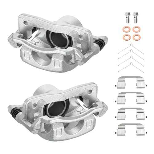 Image of BDFHYK 19-B6764 19-B6765 Front Disc Brake Caliper Assembly Compatible with Honda Civic 2012-2015 1.8L L4, GAS 2pcs
