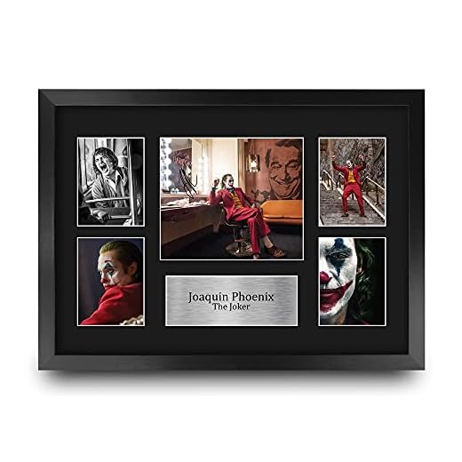 HWC Trading FR A3 Joaquin Phoenix Joker Los Regalos Imprimieron La Imagen Firmada Del Autógrafo Para Los Fans De La Memorabilia De La Película - A3 Framed