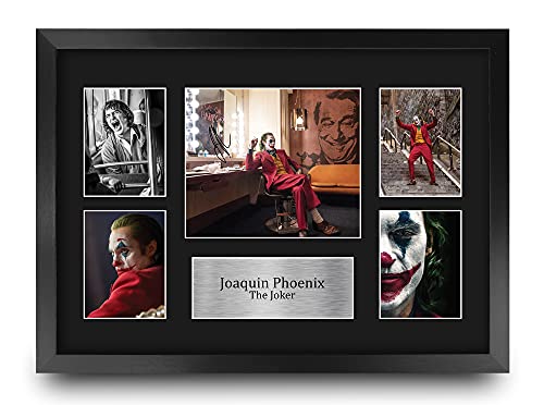 Joaquin Phoenix Joker Photo Autographe Imprimé A3 Encadré HWC Trading FR