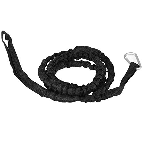 KKmoon Trela ​​de caiaque de 1,5 m Elastic Paddle Vara de pesca Corda de segurança com mosquetão Ace