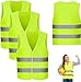 FCSNJH 3 Stück Warnwesten Auto, Männer Frauen Erwachsene Warnwesten, Warnweste Gelb Waschbar Universalgröße, 360 ° Reflektierende Unfallweste für Autofahrern Fahrern Arbeitskräften Organizer,Auto günstig Kaufen-FCSNJH 3 Stück Warnwesten Auto, Männer Frauen Erwachsene Warnwesten, Warnweste Gelb Waschbar Universalgröße, 360 ° Reflektierende Unfallweste für Autofahrern Fahrern Arbeitskräften