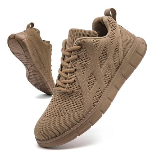 Image of DLWKIPV Men Running Shoes Men's Tennis Shoes Lightweight Breathable Fashion Sneakers Non Slip Workout Gym Shoes for Running