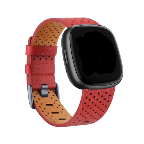 U[xgɓKFitbit Versa 3/Versa 4 Sense/Sense 2(Red,For Fitbit Versa 4,Size S)