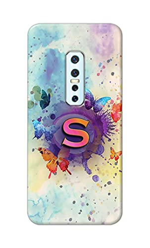 Image of Printed Hard Back Cover Case for Vivo V17 Pro Back Cover (Alphabet S) -203