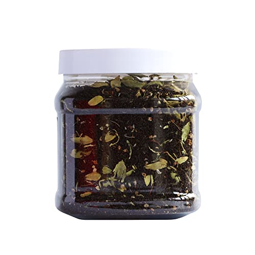 Image of Tassyam Organics Strong Assam Cardamom Tea 350g JAR | Elaichi Chai Improved with Leaf Tea | Kerala Elaichi + Gold Blend CTC Chai With No Artificial Flavours