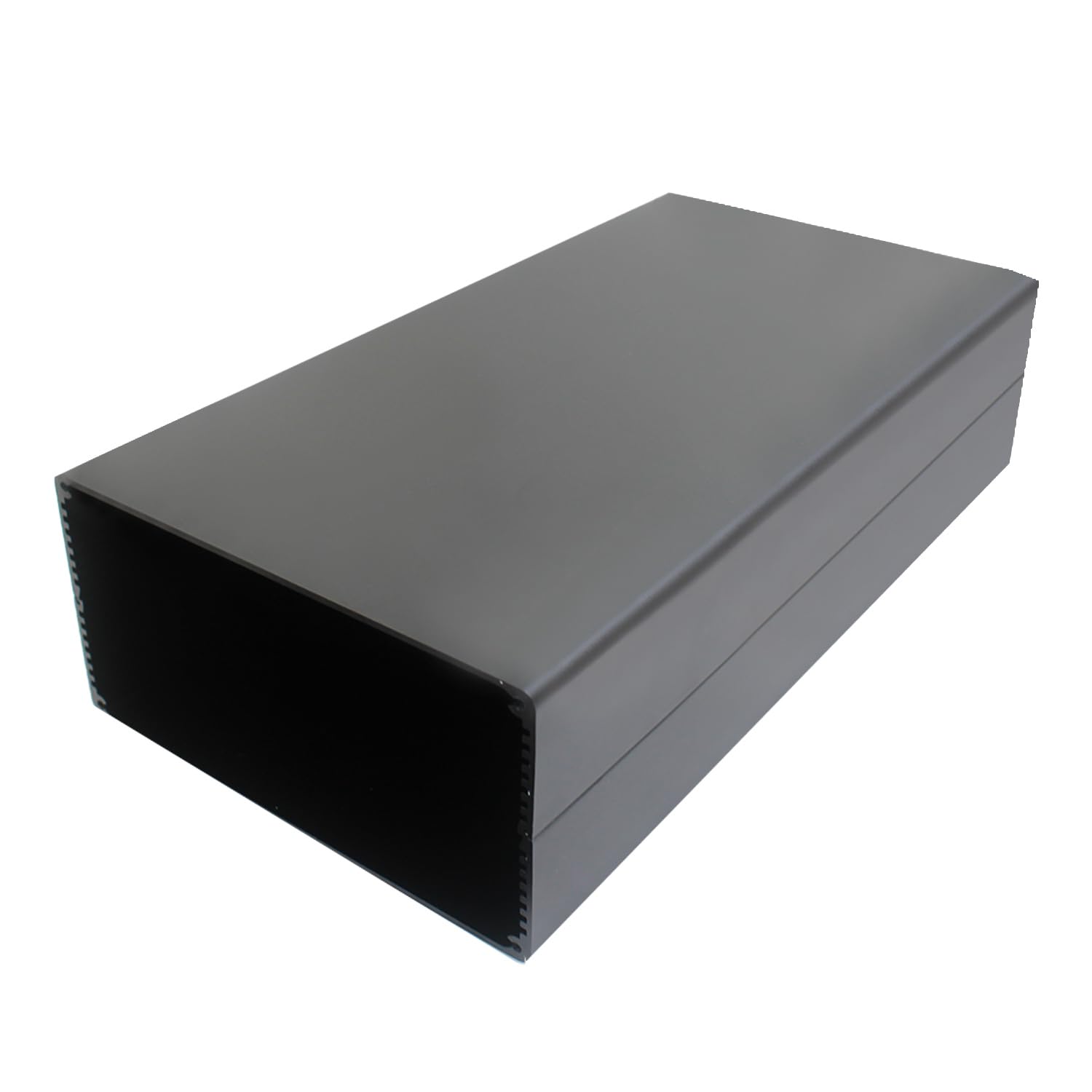 Scatola in alluminio per elettronica contenitore pressofuso alimentatore scatola di progetto in alluminio per circuiti PCB custodia elettronica ventilazione con coperchio (300x160x80mm)
