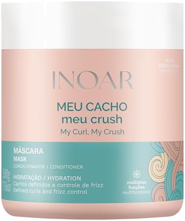 Inoar, Máscara Capilar Meu Cacho Meu Crush – Hidratação, Brilho e...