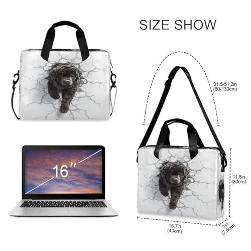 Bolso maletín para laptop 15.6 pulgadas negro miniatura 5