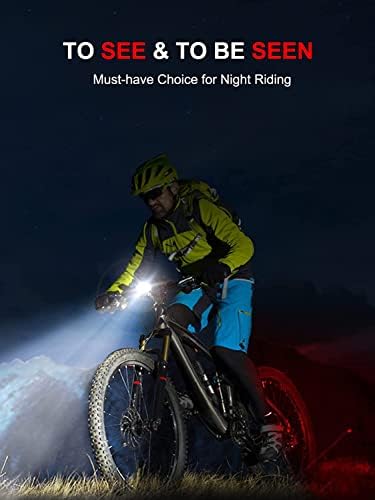 Cuvccn Bike Lights with Accessories