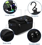 Sac de toilette, Sac de salle de bains pour homme, grand imperméable avec compartiment mesh et zip, Maquillage de toilette de voyage Organisateur Laver Sac Sac de bain pour hommes et femmes