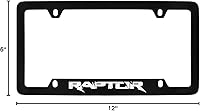 Vista 2 de Ford Raptor - Marco metálico para matrícula (negro D)