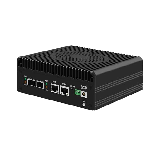 Mini PC PFSense N150 con 2 puertos SFP+ 82599 y RJ63 para servidor VPN y enrutador OPNsense