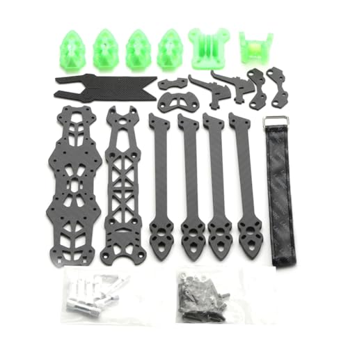 Yaregelun Mark4 7inch 295mm Quadcopter Frame Kit 5mm Arm for 7' FPV Freestyle & RC Racing Drone with Green Print