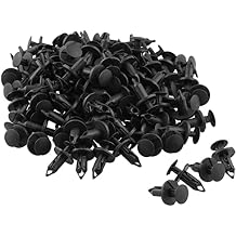AHOMASH 8mm5/16" Hole Plastic Rivets Fastener Push Clips for Car Auto Fender Bumper Body Panels, 120Pcs