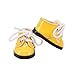 Aeromdale - Scarpe per bambola, 5 cm, lucide per bambole, accessori per bambole BJD da 14,5", colore: Giallo