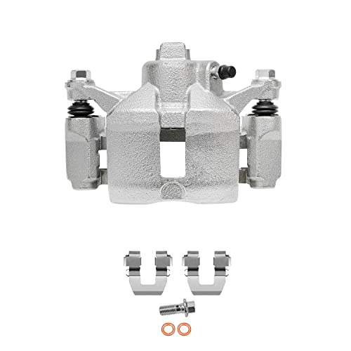 Image of Detroit Axle - Rear Left Disc Brake Caliper Ceramic Brake Pads Replacement for Buick Allure Century LaCrosse Regal Chevrolet Impala Monte Carlo Pontiac Grand Prix Oldsmobile Intrigue - 3pc Set
