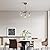 Syltherra 3-Light Brushed Nickel Dining Room Light Fixture,Modern Kitchen Chandeliers Over Table?Adjustable Height Industrial Hanging Pendant Lights for Kitchen Island with Glass Shade
