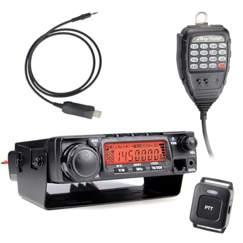 AnyTone AT-588Max VHF Radio + Wireless PTT + USB Cable